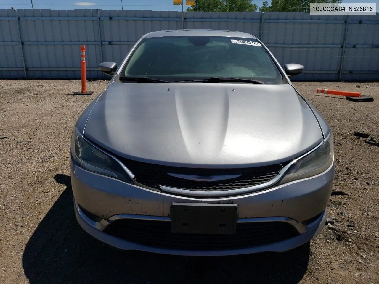 2015 Chrysler 200 Limited VIN: 1C3CCCAB4FN526816 Lot: 69714814