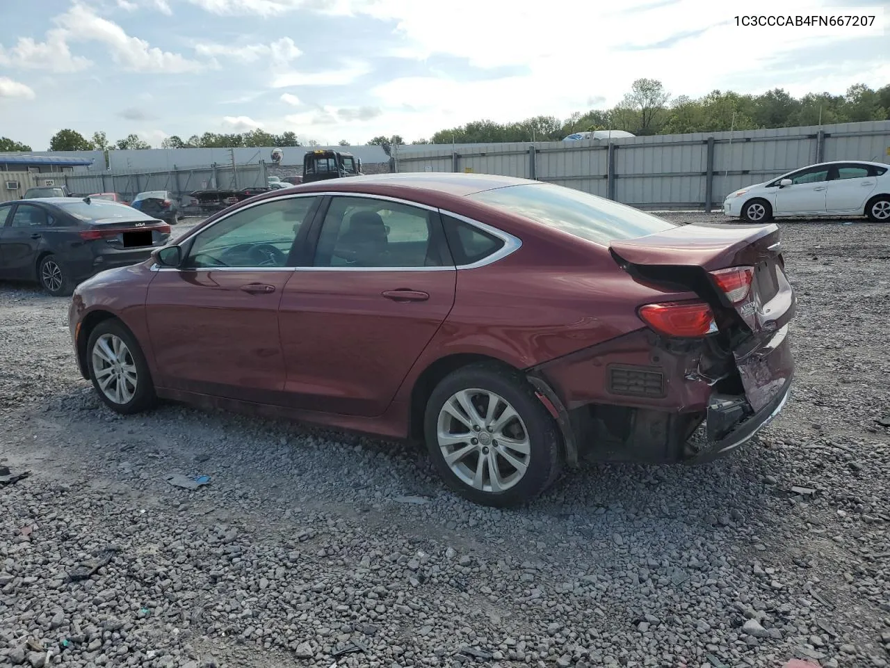 2015 Chrysler 200 Limited VIN: 1C3CCCAB4FN667207 Lot: 70020374