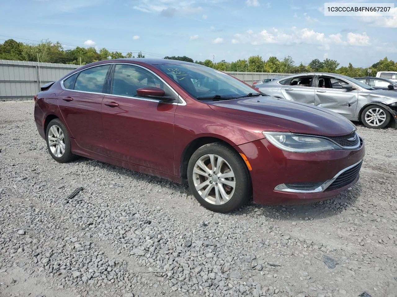 2015 Chrysler 200 Limited VIN: 1C3CCCAB4FN667207 Lot: 70020374