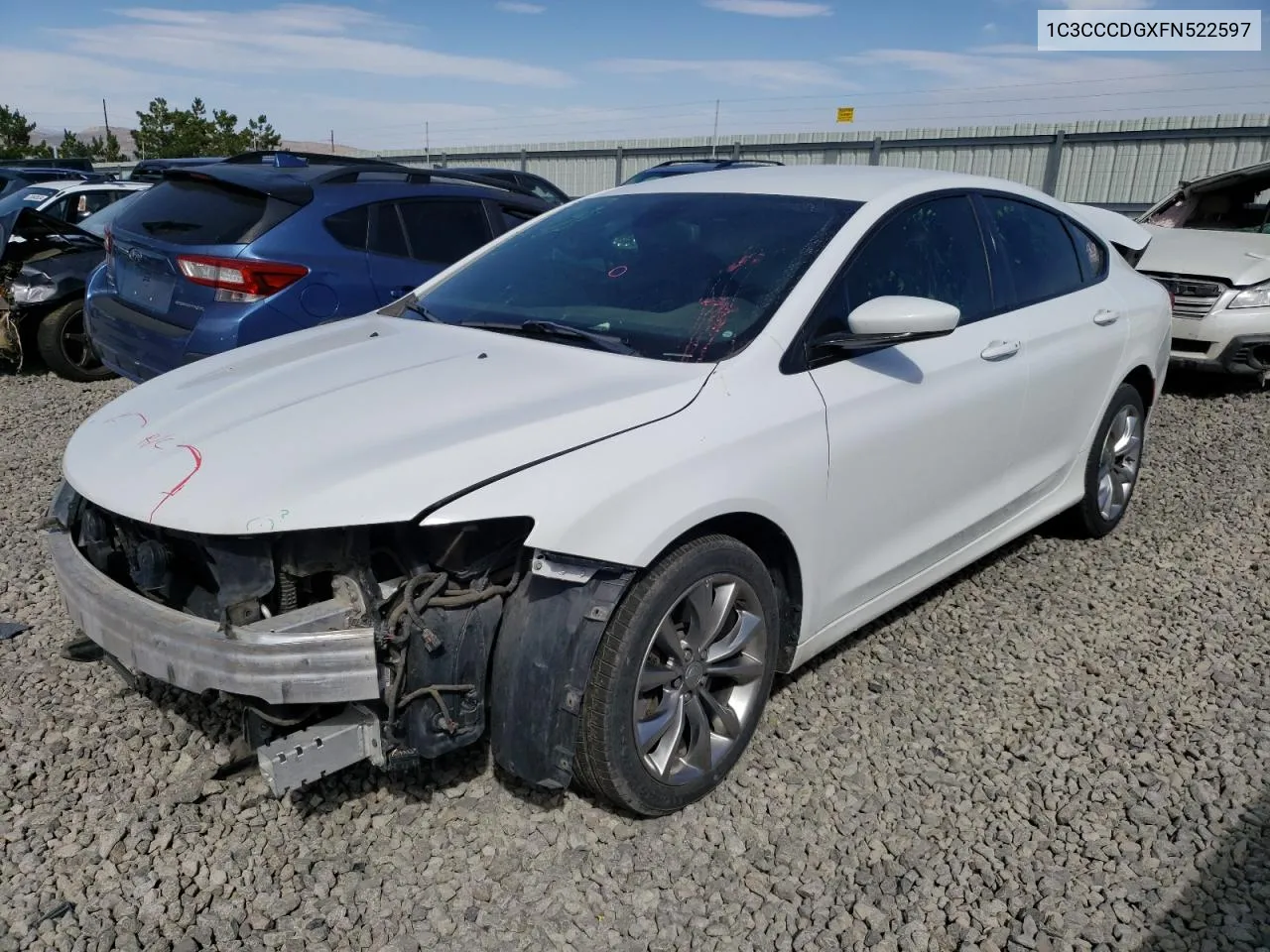 2015 Chrysler 200 S VIN: 1C3CCCDGXFN522597 Lot: 70063464