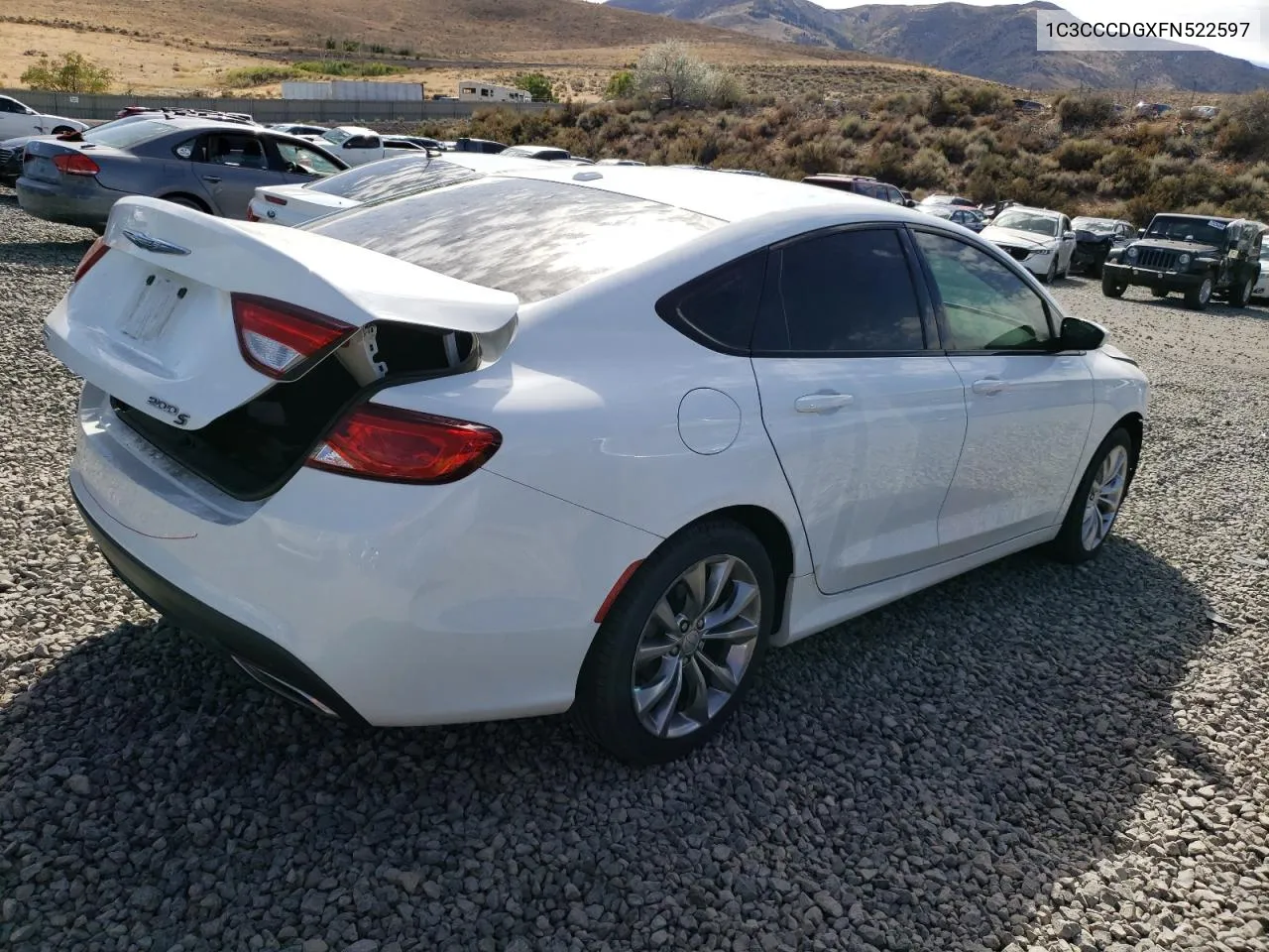 2015 Chrysler 200 S VIN: 1C3CCCDGXFN522597 Lot: 70063464