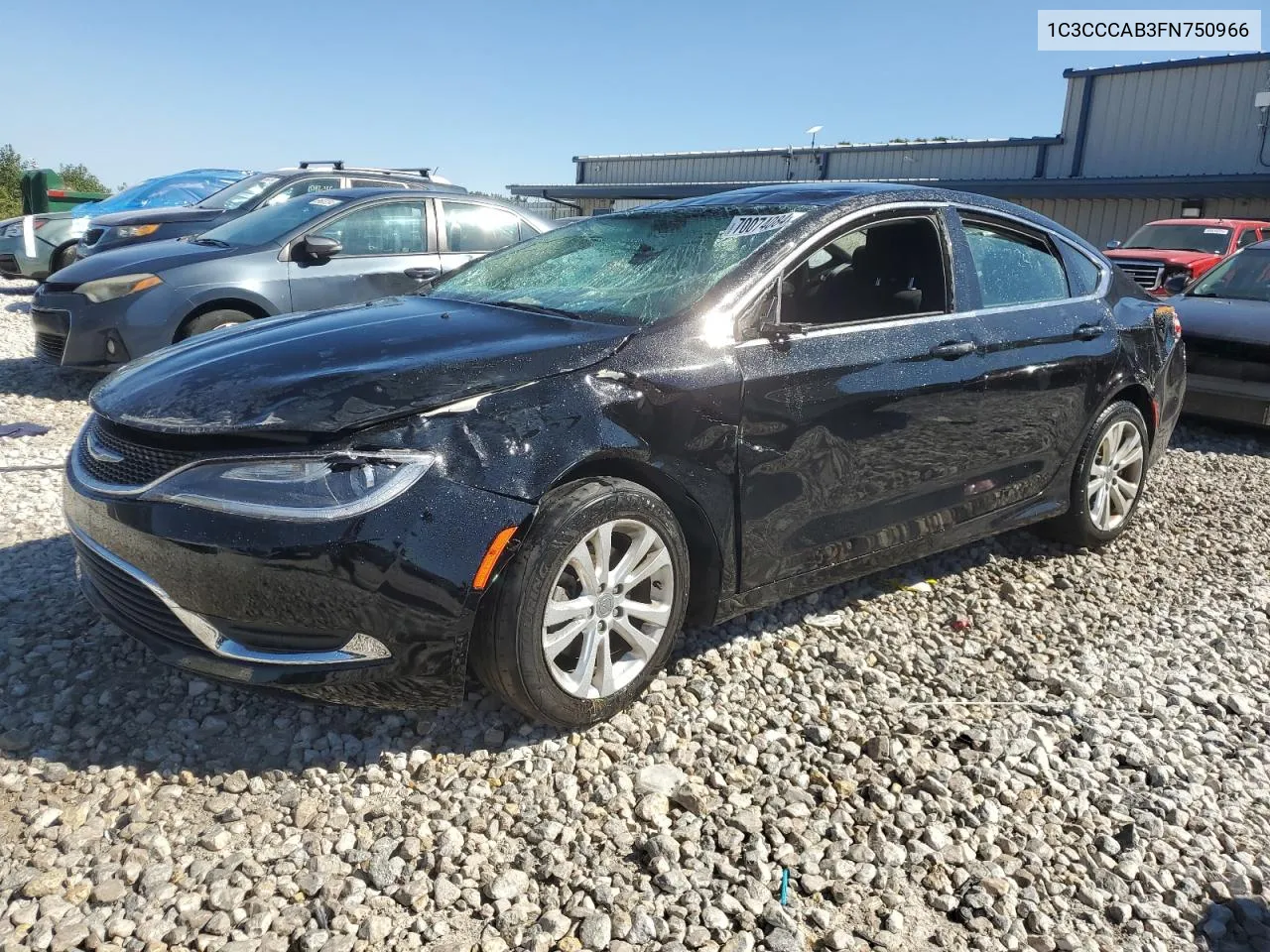 2015 Chrysler 200 Limited VIN: 1C3CCCAB3FN750966 Lot: 70074084