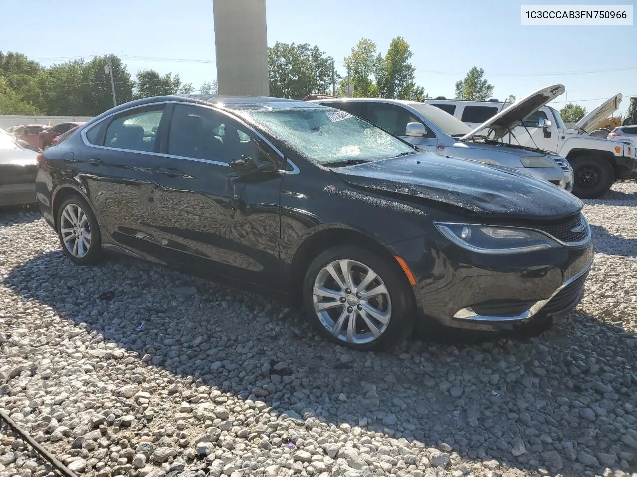 2015 Chrysler 200 Limited VIN: 1C3CCCAB3FN750966 Lot: 70074084