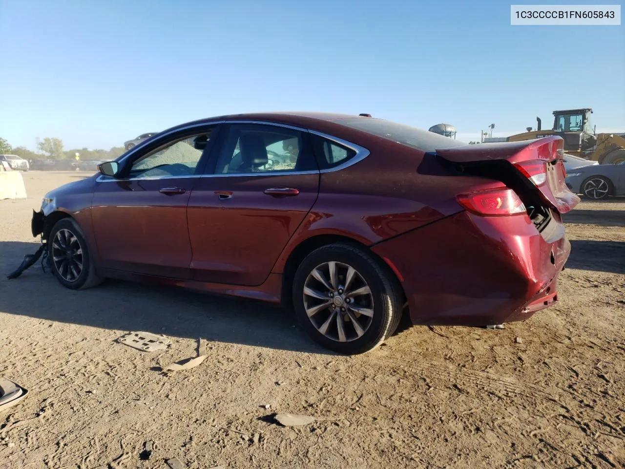 2015 Chrysler 200 C VIN: 1C3CCCCB1FN605843 Lot: 70097234