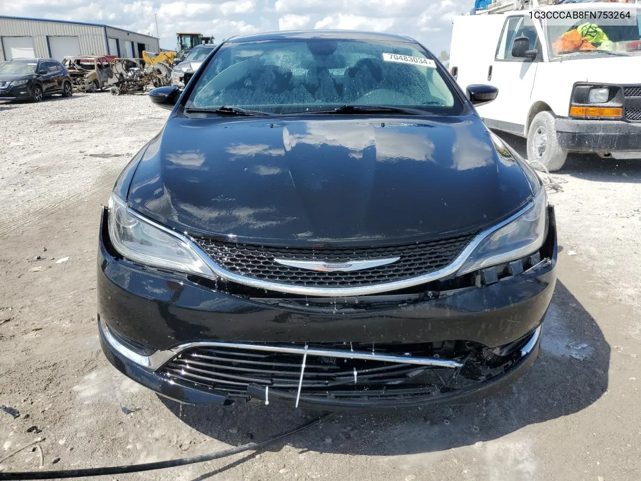 2015 Chrysler 200 Limited VIN: 1C3CCCAB8FN753264 Lot: 70483034