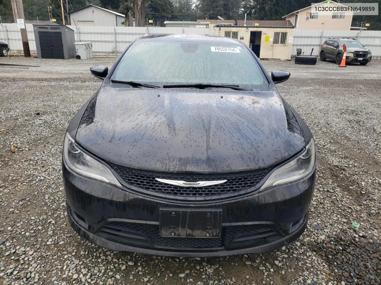 1C3CCCBB3FN649859 2015 Chrysler 200 S