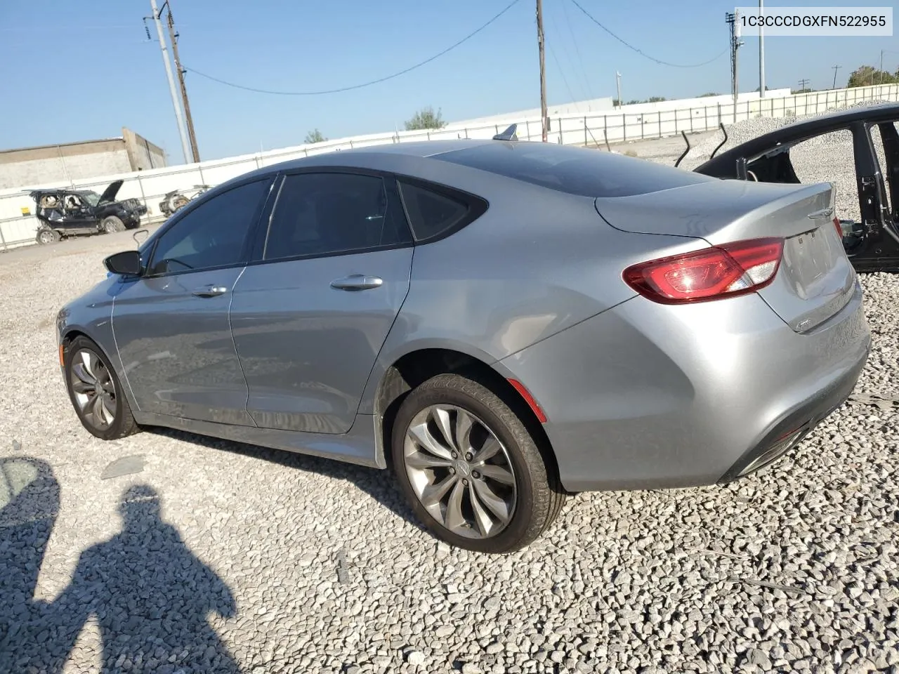 2015 Chrysler 200 S VIN: 1C3CCCDGXFN522955 Lot: 70644994