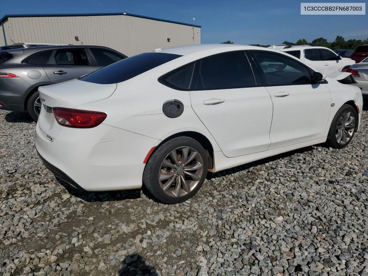 2015 Chrysler 200 S VIN: 1C3CCCBB2FN687003 Lot: 71522584