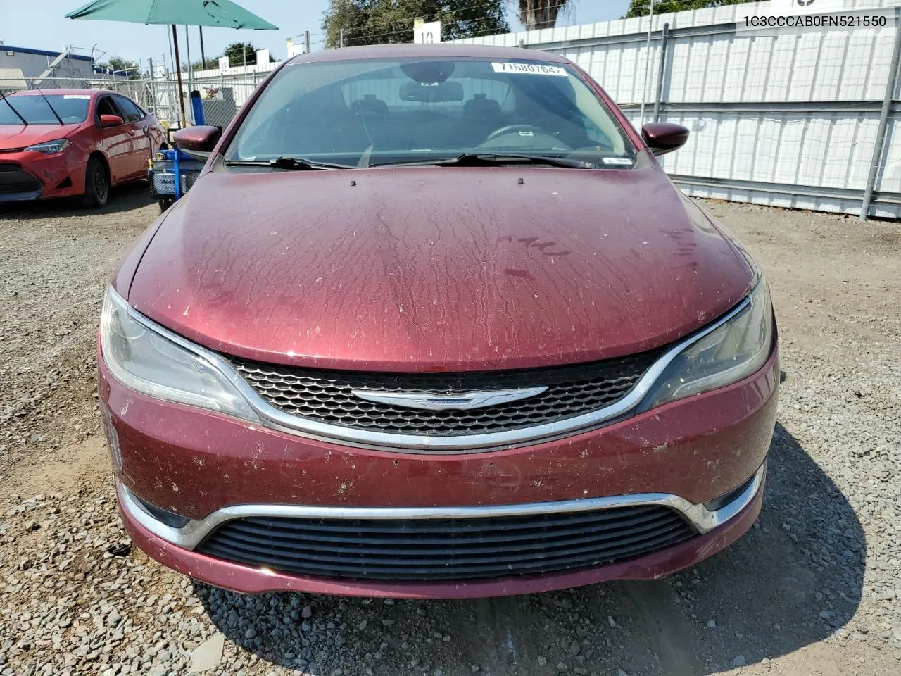 2015 Chrysler 200 Limited VIN: 1C3CCCAB0FN521550 Lot: 71580764