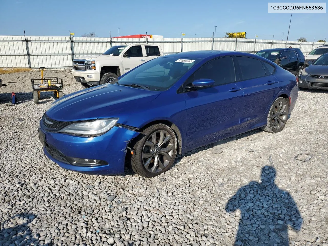 2015 Chrysler 200 S VIN: 1C3CCCDG6FN553636 Lot: 71669934