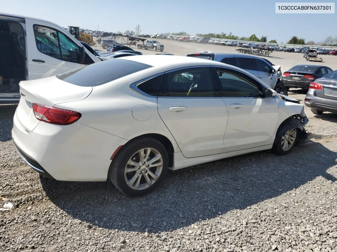 2015 Chrysler 200 Limited VIN: 1C3CCCAB0FN637301 Lot: 71783664