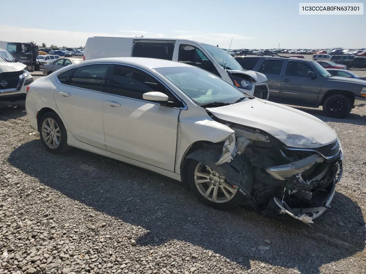 2015 Chrysler 200 Limited VIN: 1C3CCCAB0FN637301 Lot: 71783664