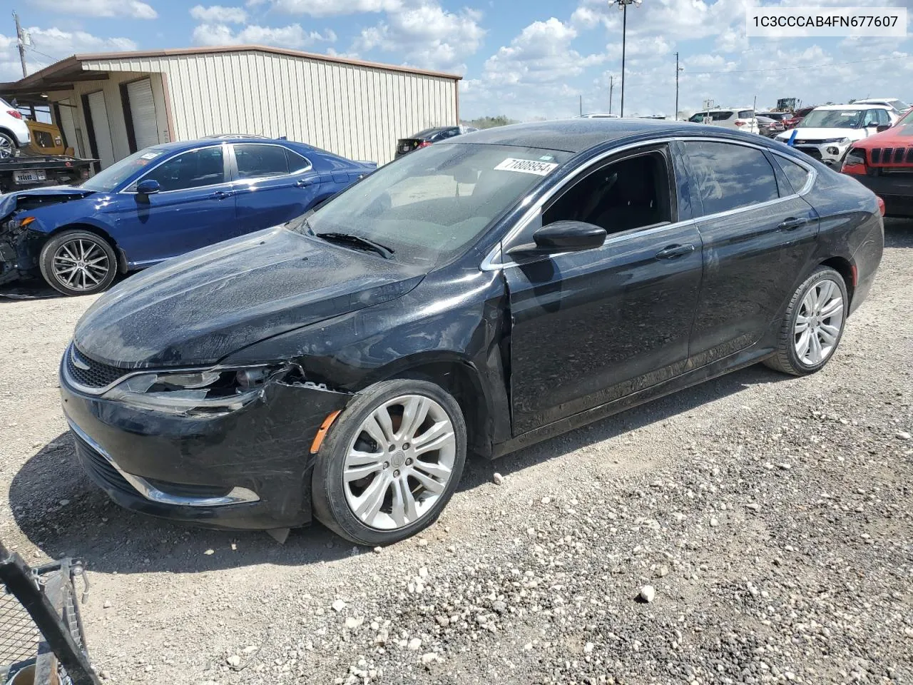 2015 Chrysler 200 Limited VIN: 1C3CCCAB4FN677607 Lot: 71808954