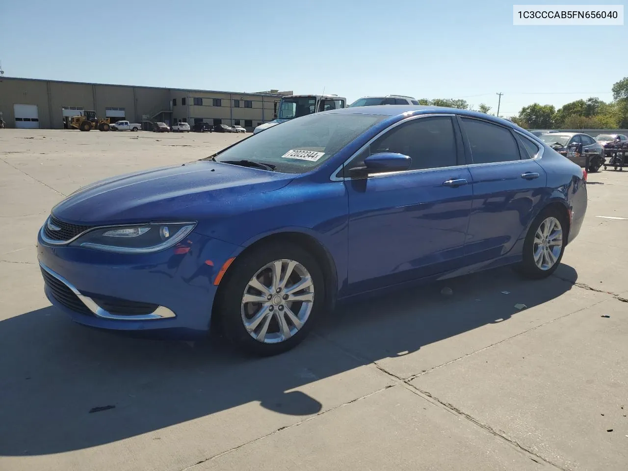 2015 Chrysler 200 Limited VIN: 1C3CCCAB5FN656040 Lot: 72022344