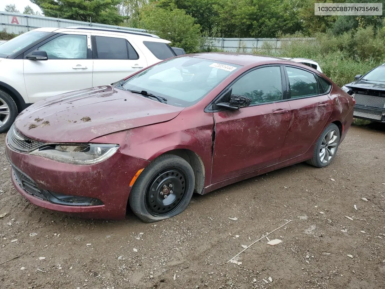 1C3CCCBB7FN735496 2015 Chrysler 200 S