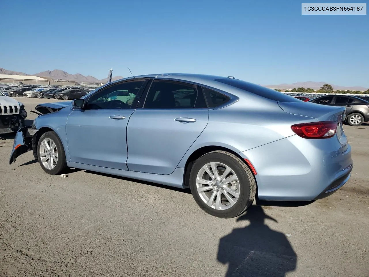 2015 Chrysler 200 Limited VIN: 1C3CCCAB3FN654187 Lot: 72205704