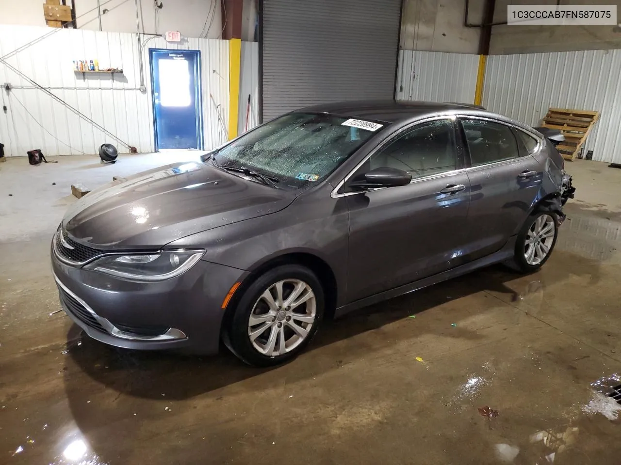 2015 Chrysler 200 Limited VIN: 1C3CCCAB7FN587075 Lot: 72220994