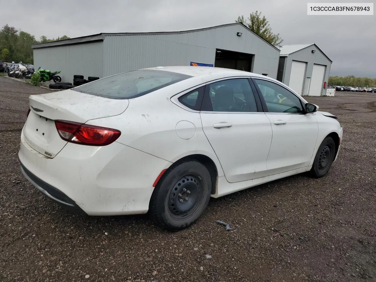 2015 Chrysler 200 Limited VIN: 1C3CCCAB3FN678943 Lot: 72337654