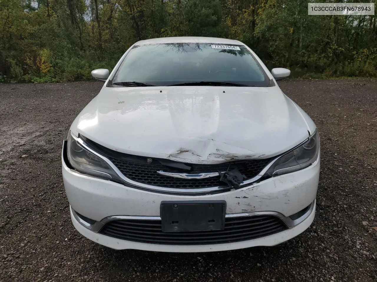 2015 Chrysler 200 Limited VIN: 1C3CCCAB3FN678943 Lot: 72337654