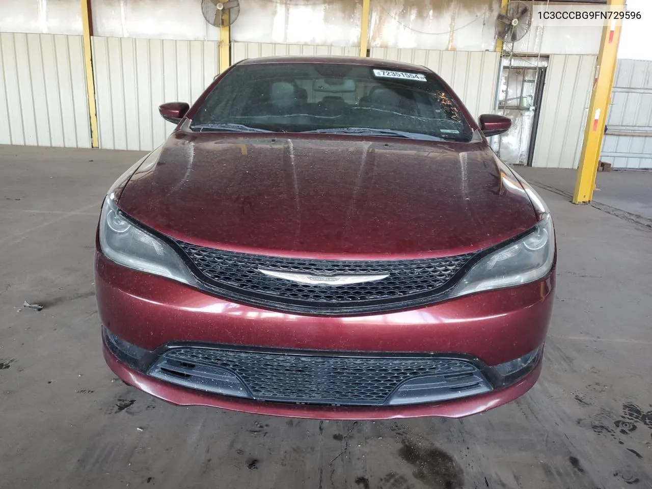 2015 Chrysler 200 S VIN: 1C3CCCBG9FN729596 Lot: 72351554