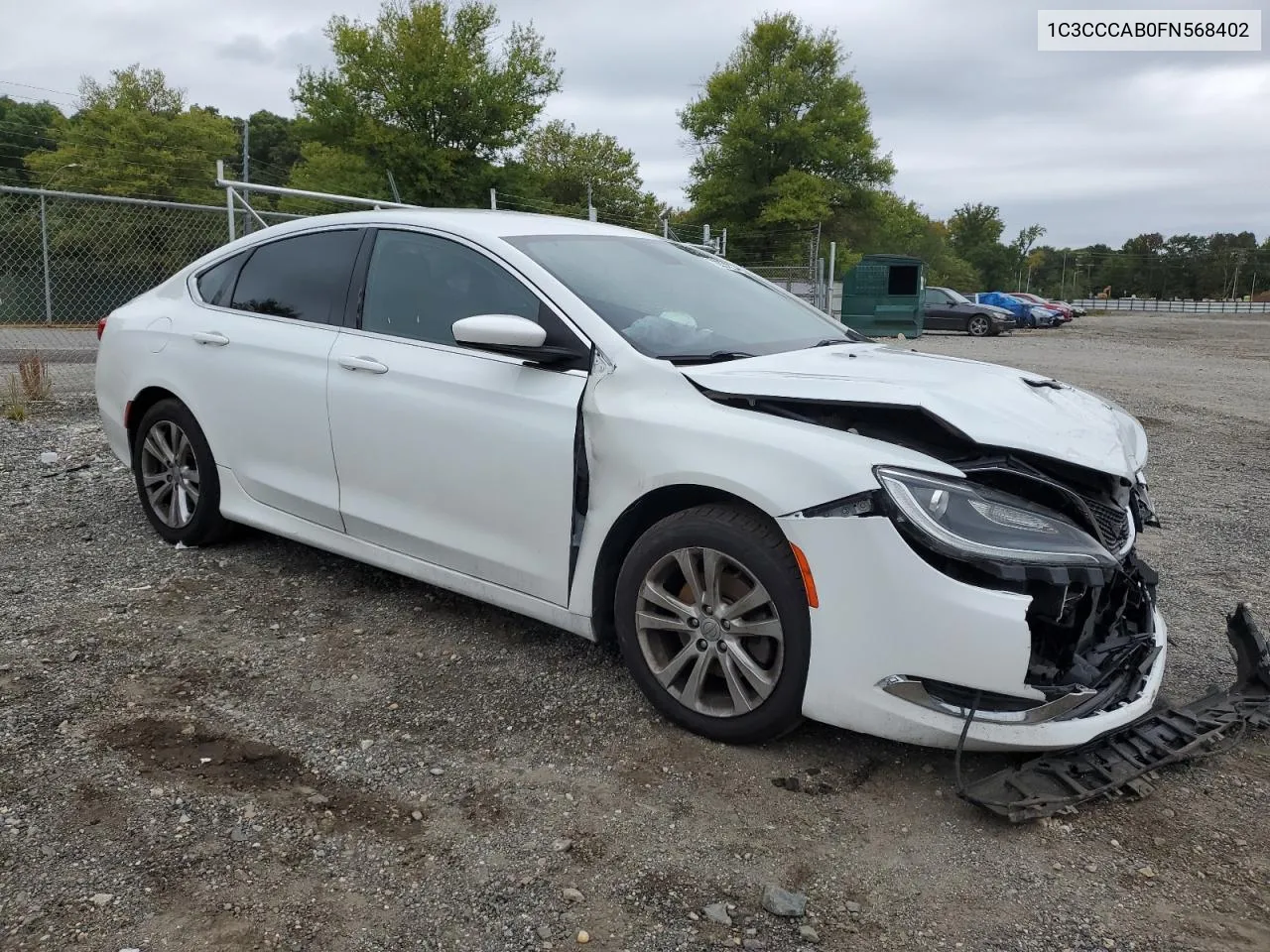 2015 Chrysler 200 Limited VIN: 1C3CCCAB0FN568402 Lot: 72354204