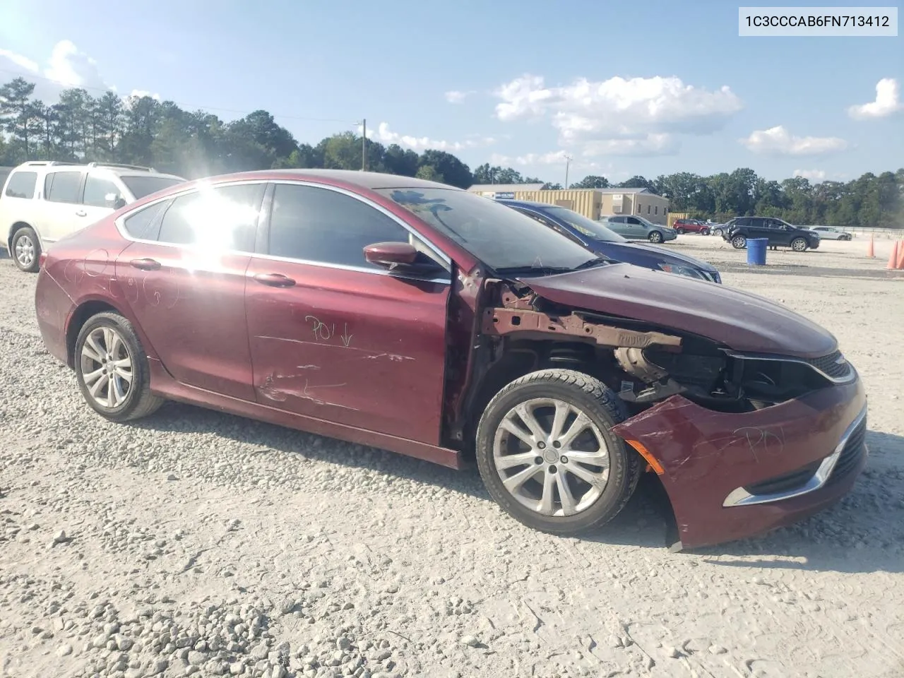 2015 Chrysler 200 Limited VIN: 1C3CCCAB6FN713412 Lot: 72403364