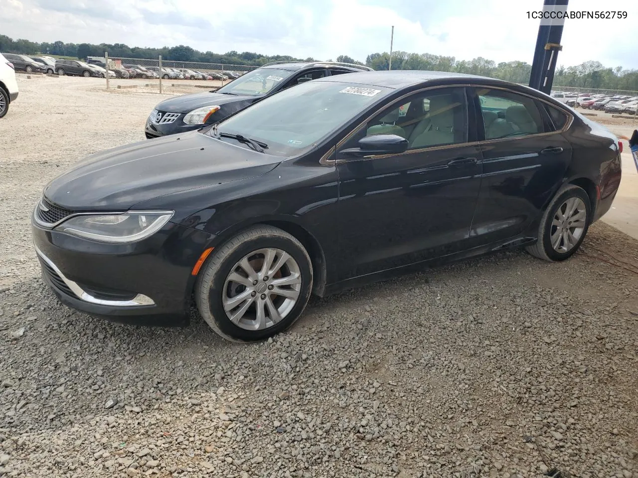 2015 Chrysler 200 Limited VIN: 1C3CCCAB0FN562759 Lot: 72780274