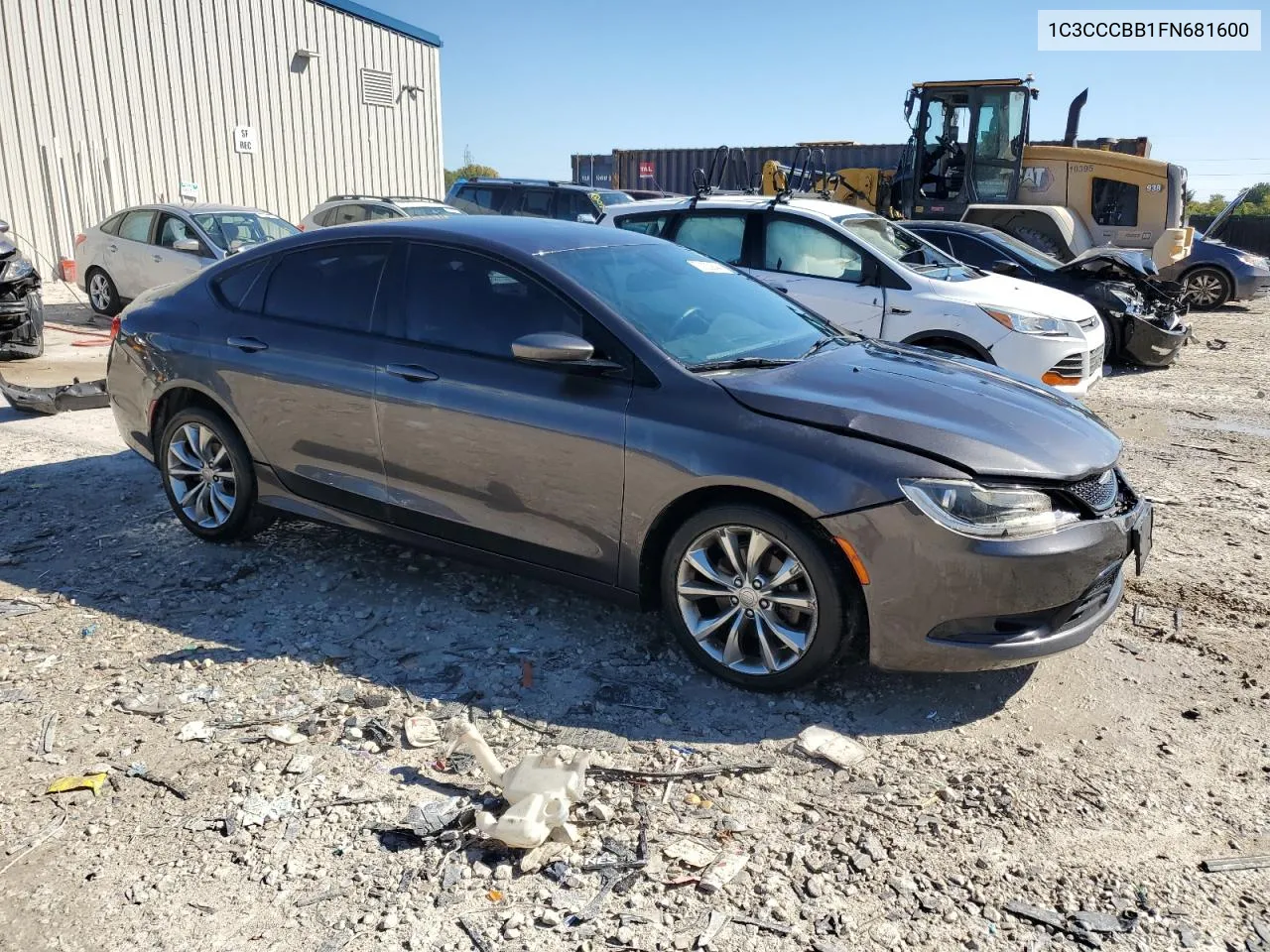 1C3CCCBB1FN681600 2015 Chrysler 200 S