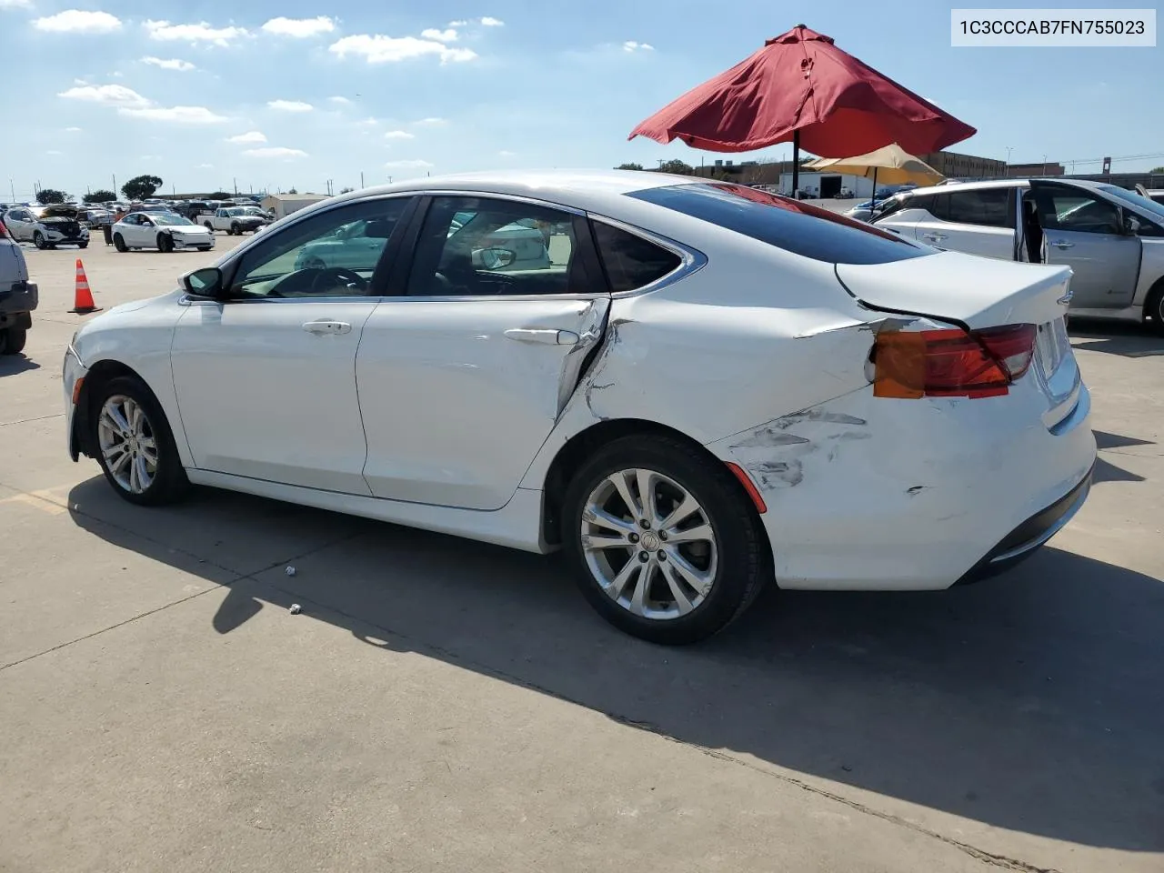 2015 Chrysler 200 Limited VIN: 1C3CCCAB7FN755023 Lot: 72970734