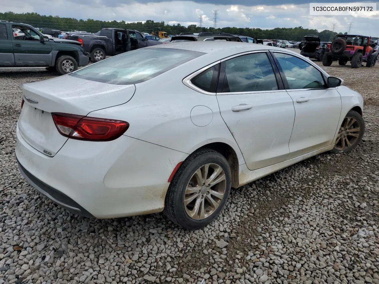 2015 Chrysler 200 Limited VIN: 1C3CCCAB0FN597172 Lot: 73066744