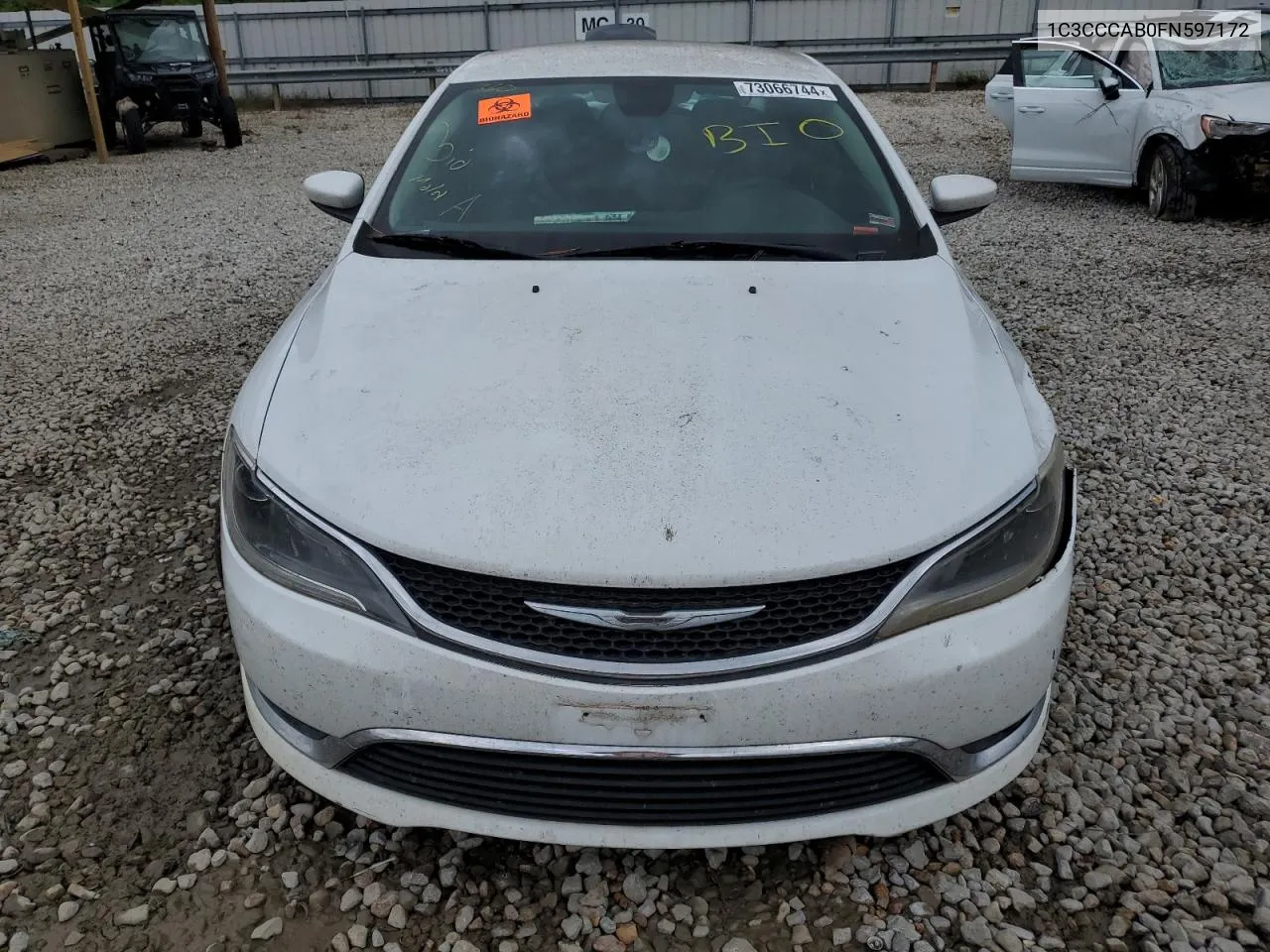 2015 Chrysler 200 Limited VIN: 1C3CCCAB0FN597172 Lot: 73066744