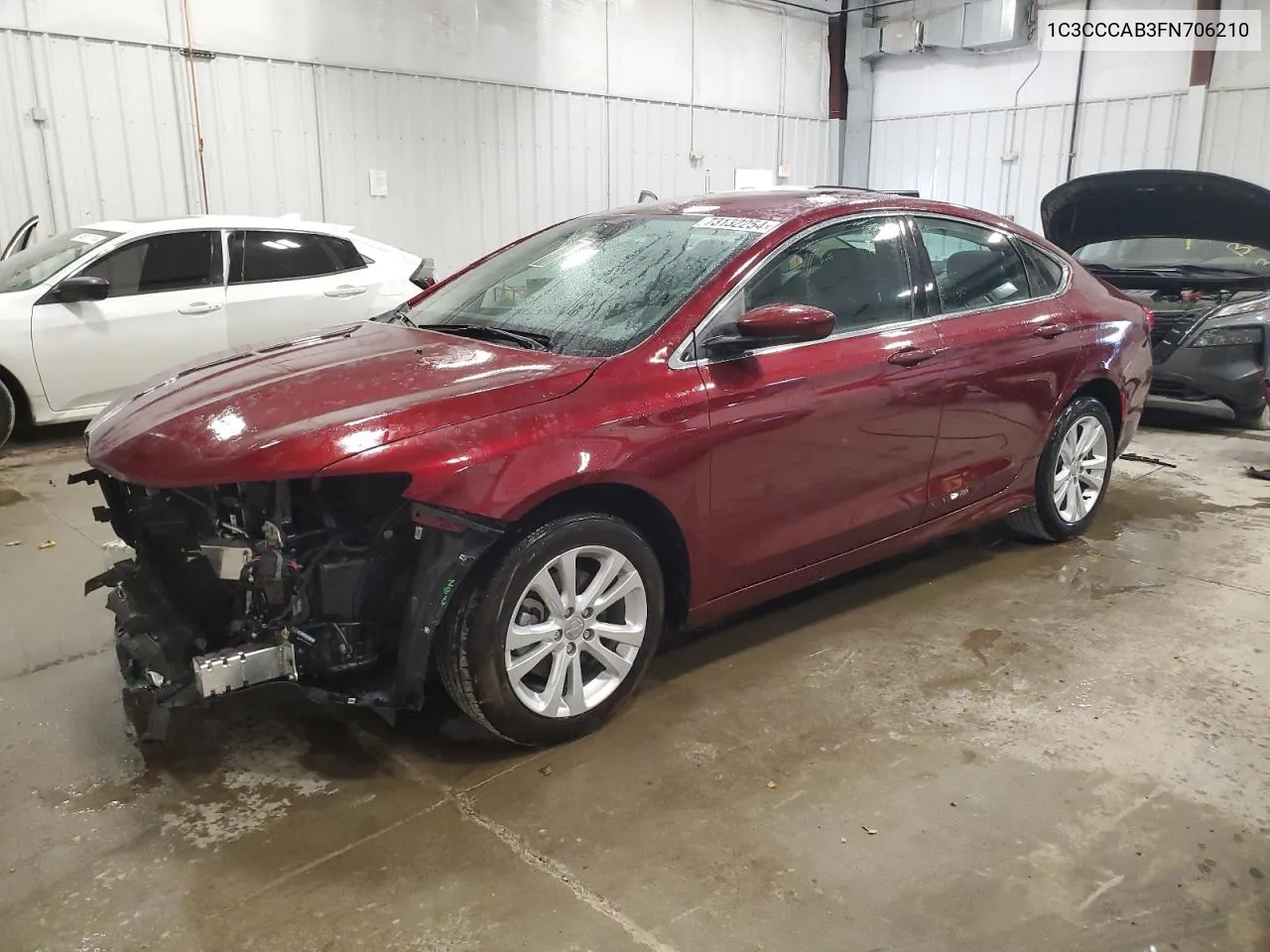 2015 Chrysler 200 Limited VIN: 1C3CCCAB3FN706210 Lot: 73132254