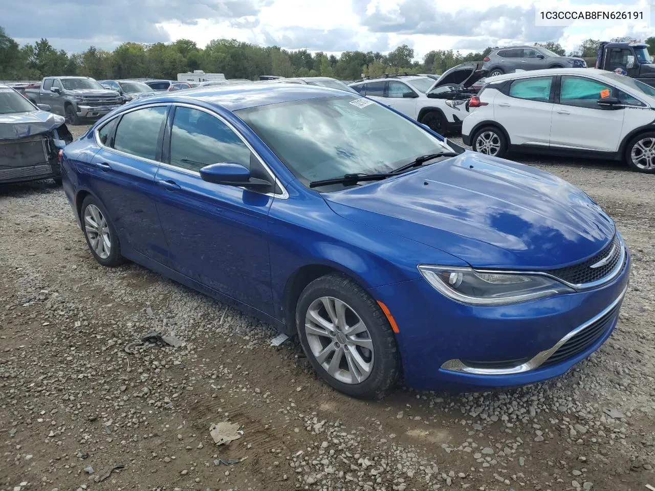 2015 Chrysler 200 Limited VIN: 1C3CCCAB8FN626191 Lot: 73210174