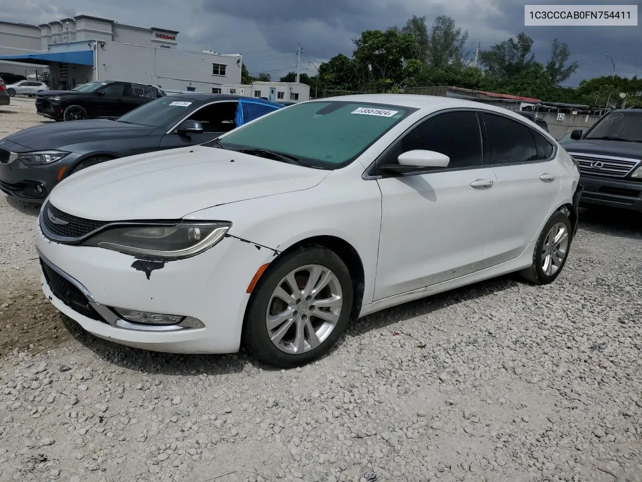 2015 Chrysler 200 Limited VIN: 1C3CCCAB0FN754411 Lot: 73551924