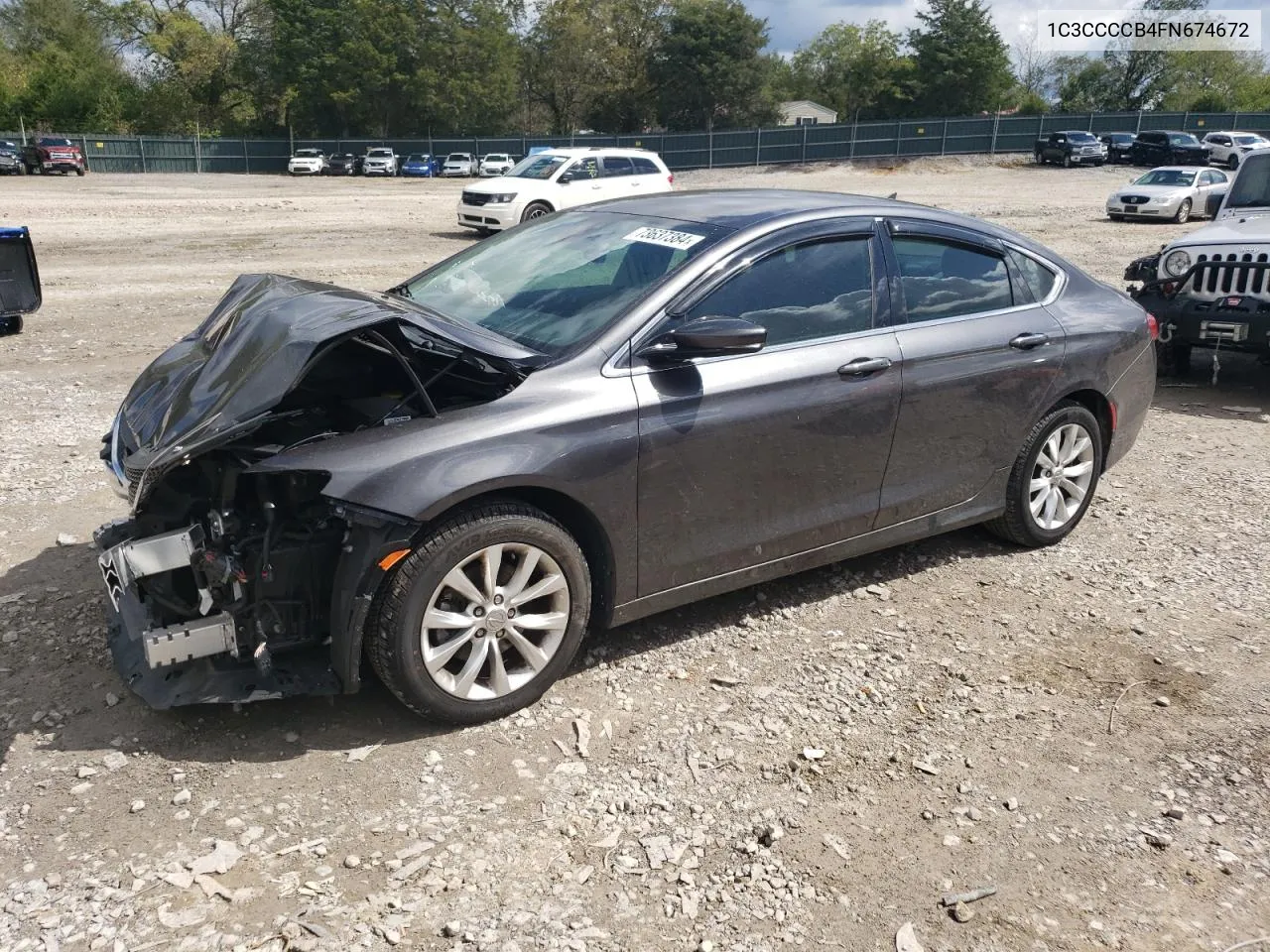 2015 Chrysler 200 C VIN: 1C3CCCCB4FN674672 Lot: 73637384