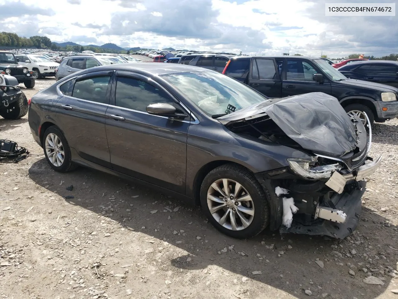 2015 Chrysler 200 C VIN: 1C3CCCCB4FN674672 Lot: 73637384