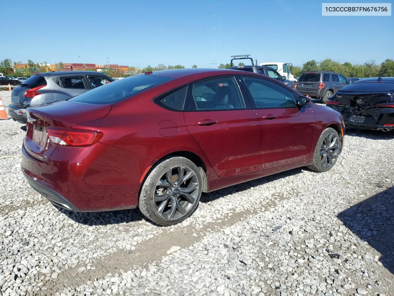 2015 Chrysler 200 S VIN: 1C3CCCBB7FN676756 Lot: 73644484