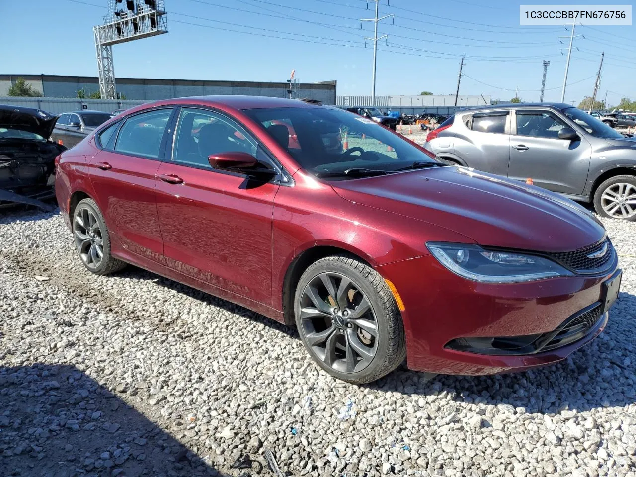 2015 Chrysler 200 S VIN: 1C3CCCBB7FN676756 Lot: 73644484