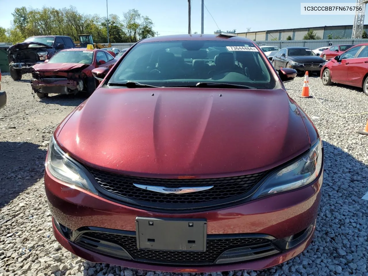 2015 Chrysler 200 S VIN: 1C3CCCBB7FN676756 Lot: 73644484