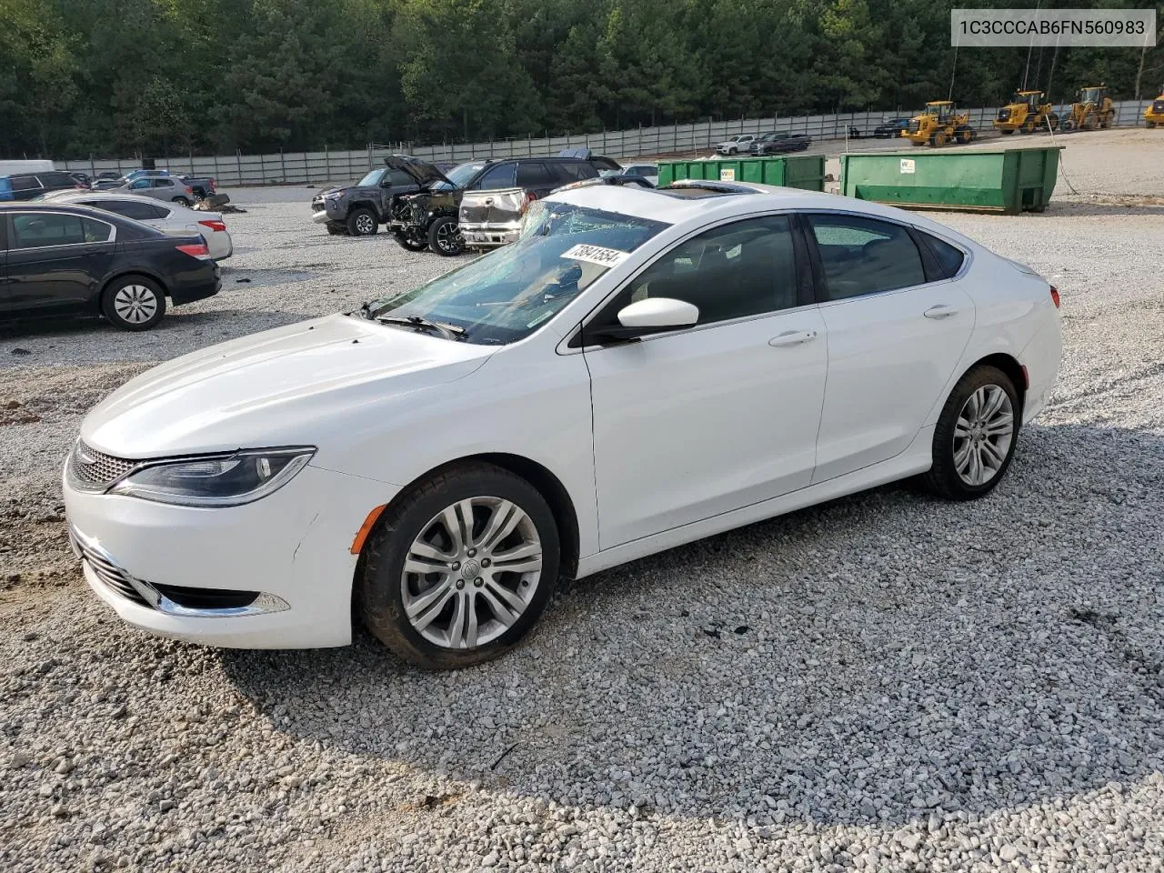 2015 Chrysler 200 Limited VIN: 1C3CCCAB6FN560983 Lot: 73841554