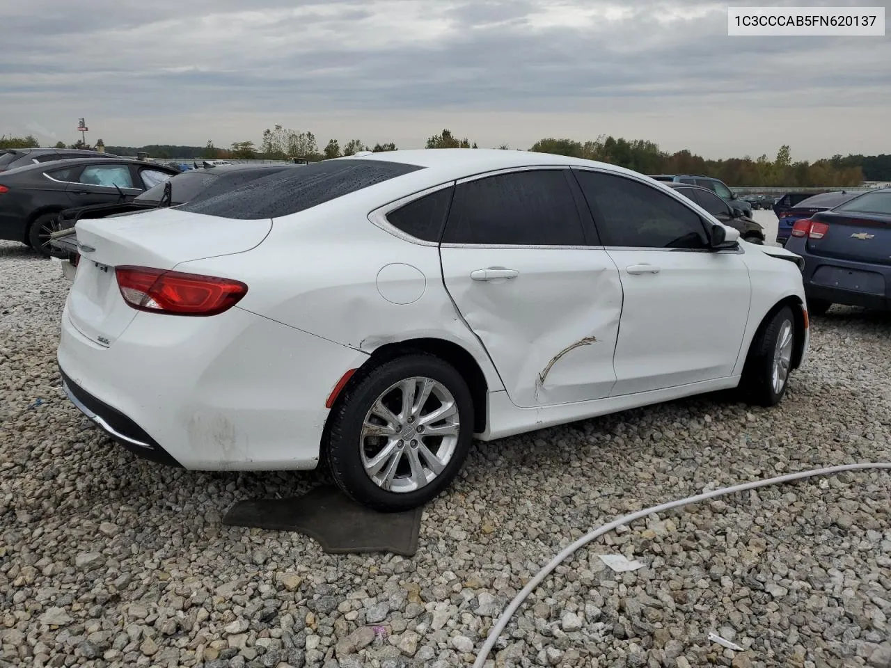 2015 Chrysler 200 Limited VIN: 1C3CCCAB5FN620137 Lot: 74093254