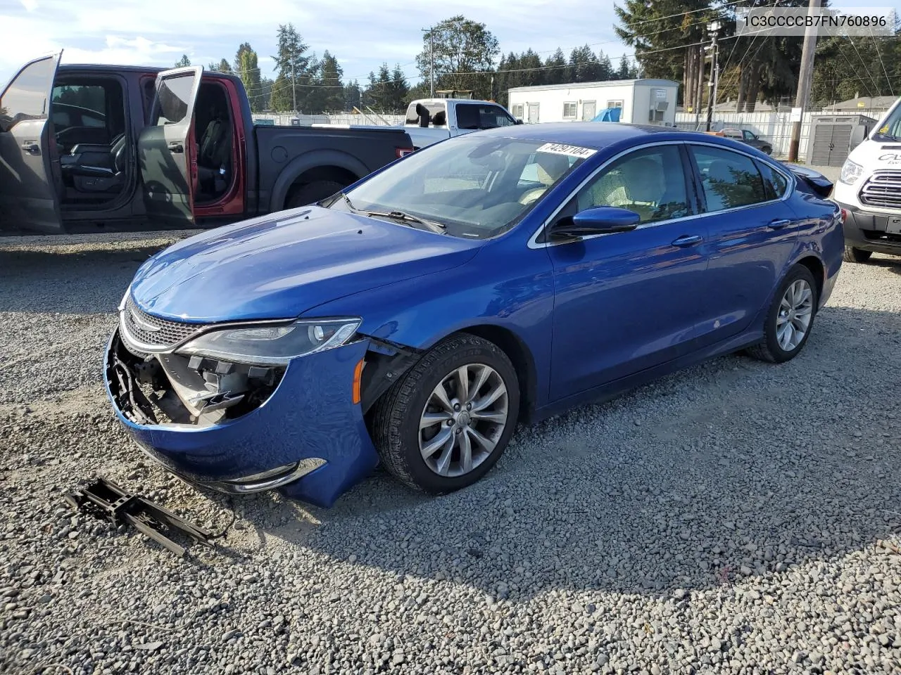 2015 Chrysler 200 C VIN: 1C3CCCCB7FN760896 Lot: 74297104