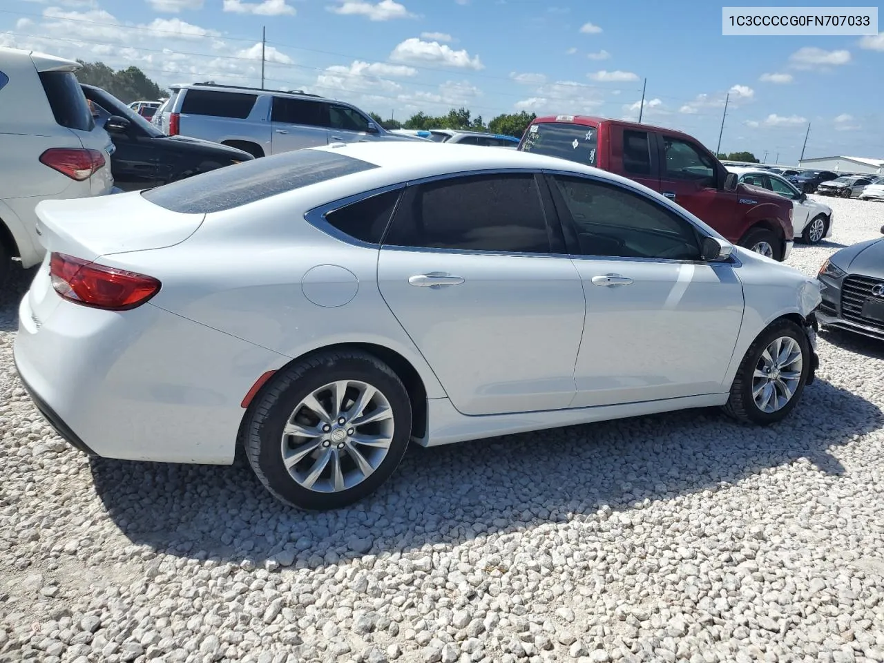 2015 Chrysler 200 C VIN: 1C3CCCCG0FN707033 Lot: 74375384