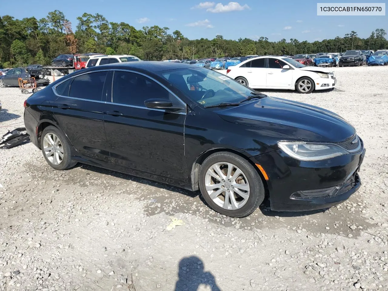 2015 Chrysler 200 Limited VIN: 1C3CCCAB1FN650770 Lot: 74588664