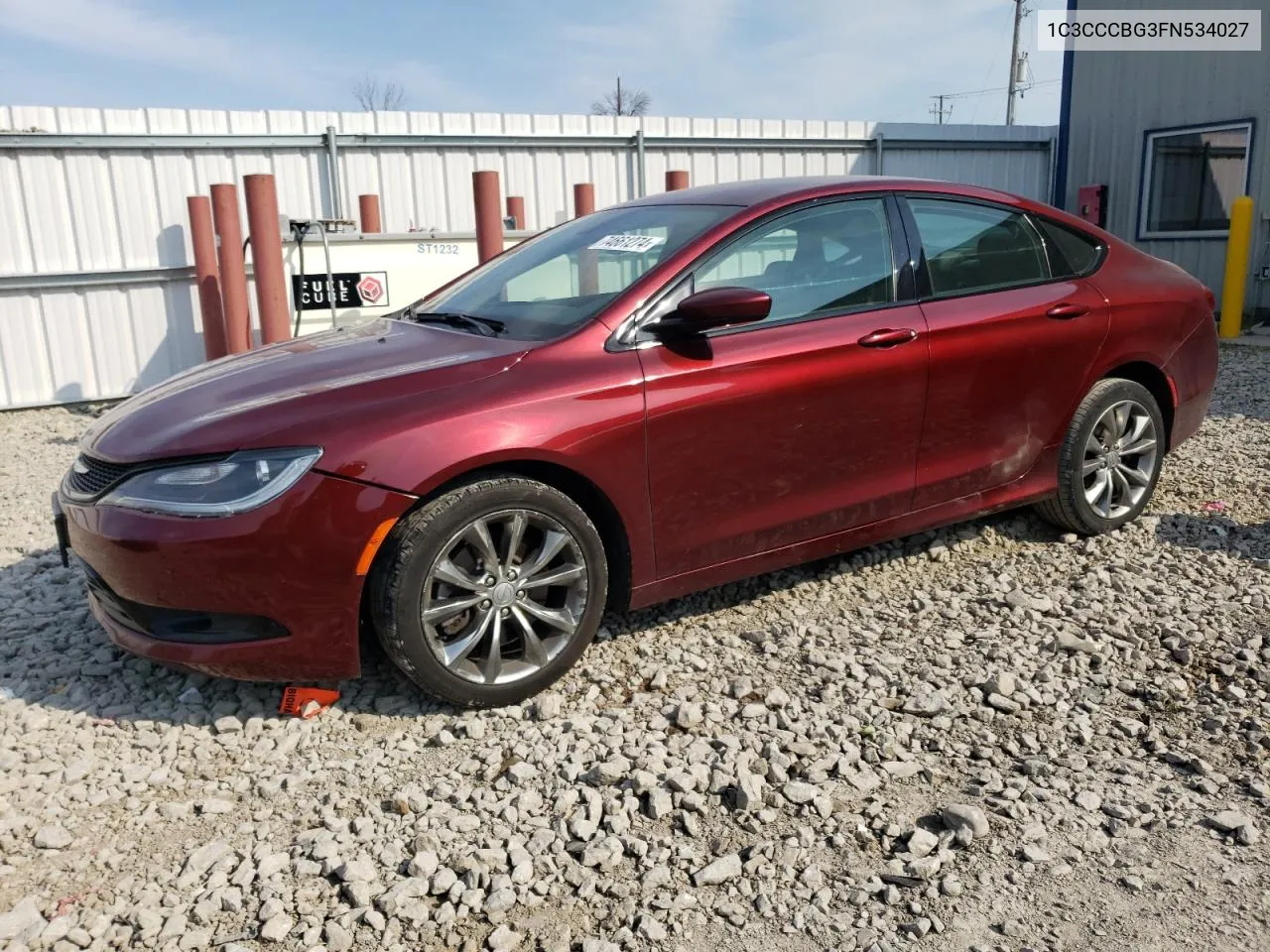 2015 Chrysler 200 S VIN: 1C3CCCBG3FN534027 Lot: 74661274