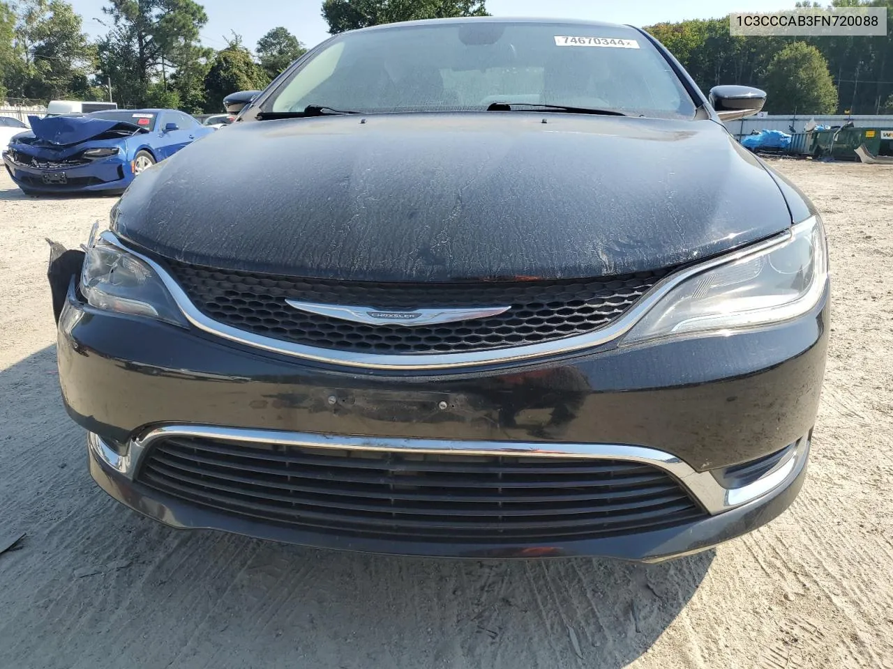 2015 Chrysler 200 Limited VIN: 1C3CCCAB3FN720088 Lot: 74670344