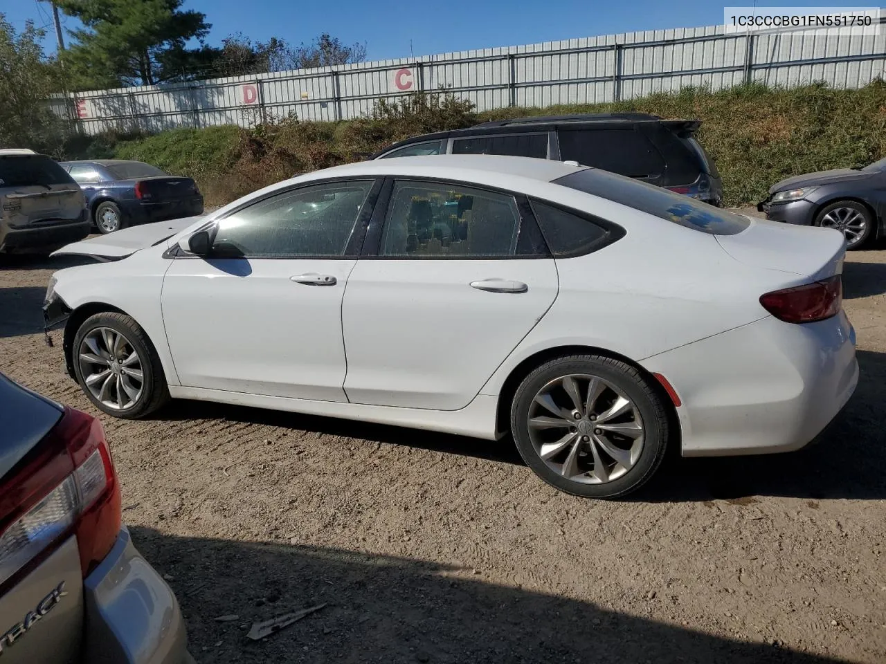 2015 Chrysler 200 S VIN: 1C3CCCBG1FN551750 Lot: 74713274