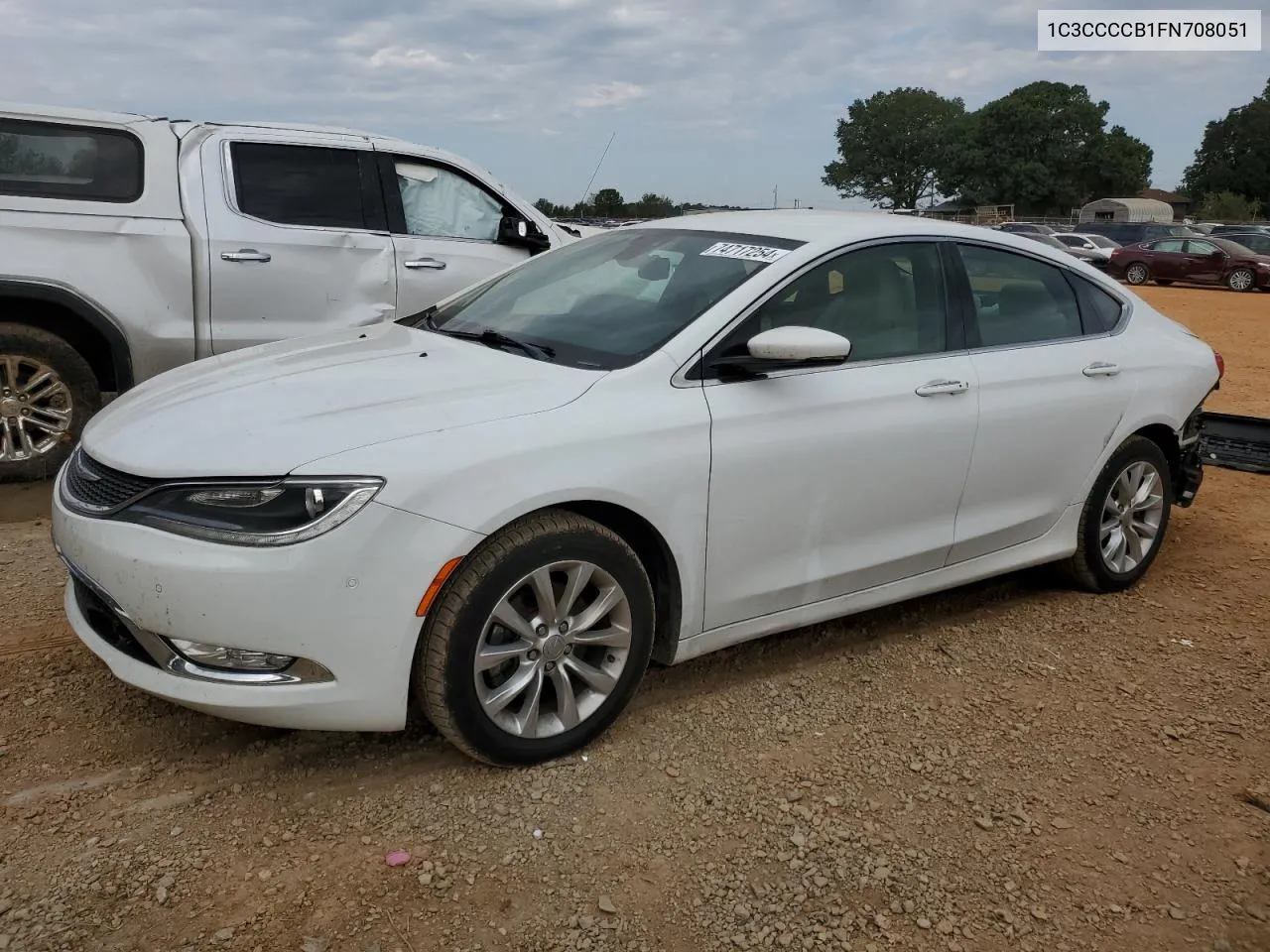 2015 Chrysler 200 C VIN: 1C3CCCCB1FN708051 Lot: 74717254