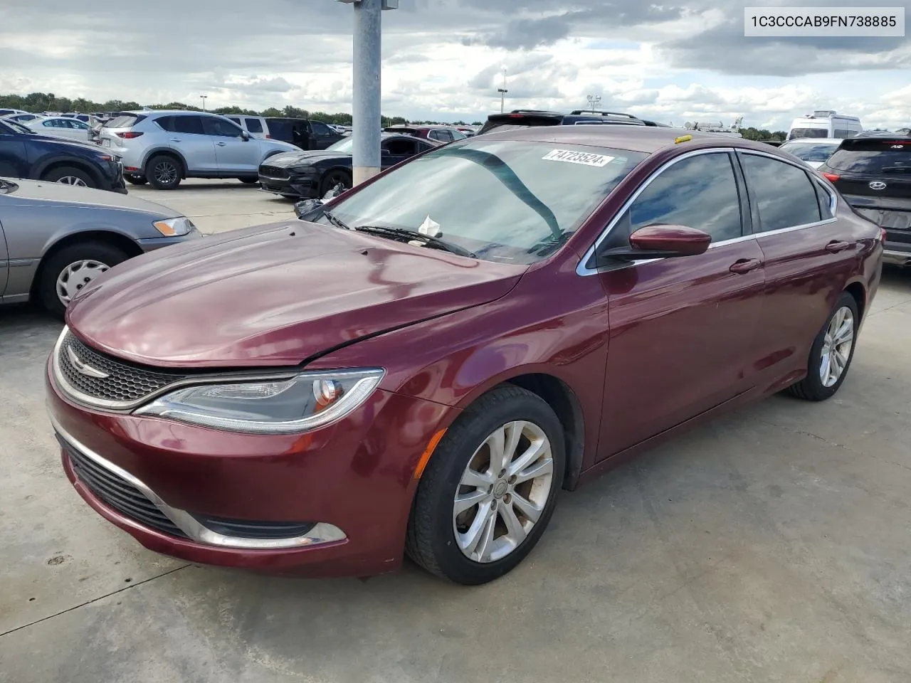 1C3CCCAB9FN738885 2015 Chrysler 200 Limited