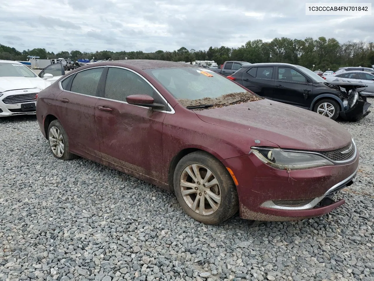 2015 Chrysler 200 Limited VIN: 1C3CCCAB4FN701842 Lot: 74733704